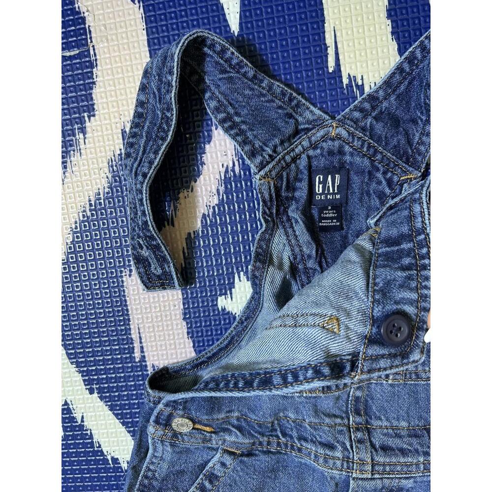 100% Cotton! 🌎 Baby Gap Denim Overalls Sz. 3yrs. by Loving Kindness Everyday - Picture 12 of 13